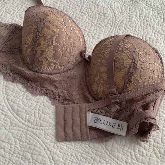3 FOR $35 - B.Luxe Lilac Lace Push Up Bra - Picture 2 of 5
